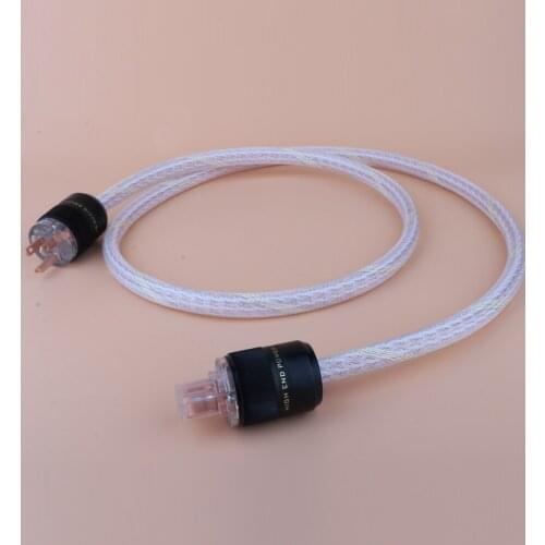 High Quality 12TC Power Cable 6N OCC Power Cord With US Power Plug For Amplifier DVD Pure copper US power connector