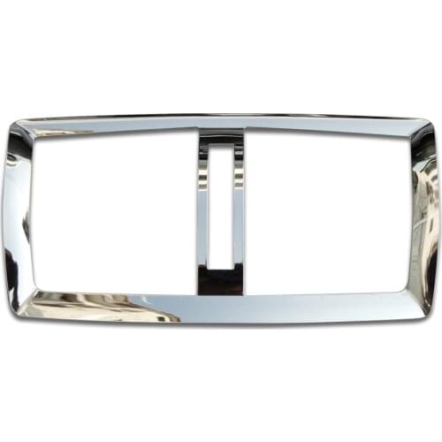 Rear AC Air Outlet Decoration Circle Stainless Steel Bright Frame Stickers For opel Insignia sedan Sport Tourer 2009-2014