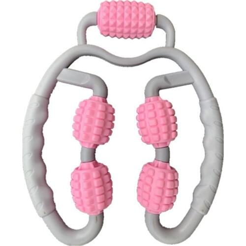 1pc 4 Roller 360 Degree Massager Muscle Care Workout Accessory Fitness Device Sports Activities Massage And Relaxation