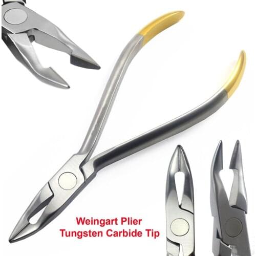 1 pc Dental Weingart Pliers Orthodontic Tools Stainless Steel Pliers with Tungsten Carbide Tip Arch Bending Plier Dentist Pliers