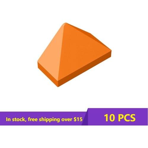 10PCS MOC 15571 Slope 45 2x1 Triple Bottom Stud Holder Building Blocks Parts DIY Educational Classic Brand Gift Toys