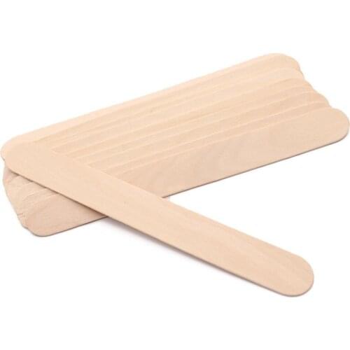 10Pcs Disposable Wooden Waxing Stick Wax Bean Wiping Wax Tool Hair Removal Beauty Bar Body Beauty Tool Tongue Depressor
