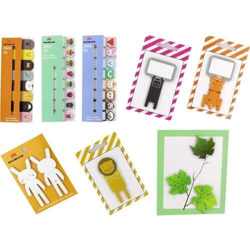4A Printed Sticky Notes Value Pack,Mixed Sizes Cute Designs,Kawaii Cute Stationery Memo Pad,Self-Stick Notes,4A 65000x8