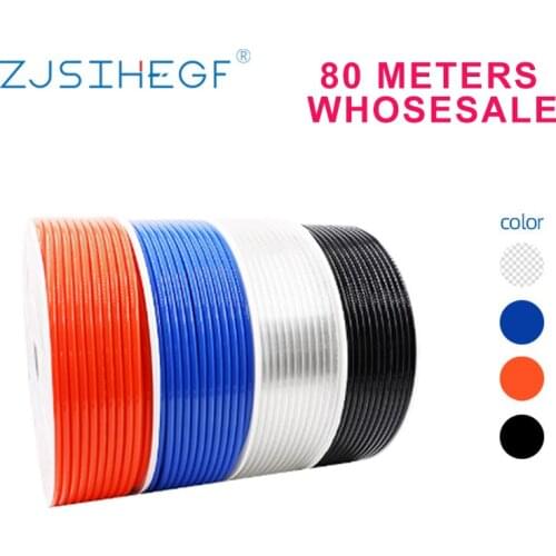 80M Wholesale Pneumatic Tube Pipe Air Hose 4*2.5/6*4/8*5/10*6.5/12*8/14*10/16*12mm PU Line For Compressor