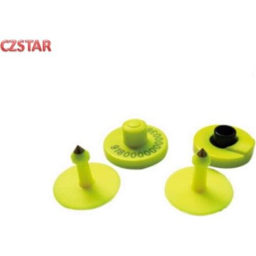 Free test sample diameter 30mm round type Animal UHF RFID ear tag for animals tracking pig sheep cow dog Farm Management