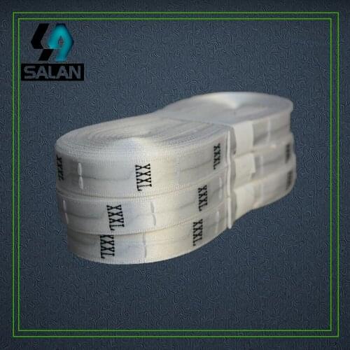 Wholesale Stock garment satin size labels for clothing sewing tags Customized clothing woven Size tags free shipping