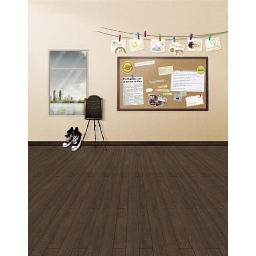 Room Wooden Floor Photography Backdrops Photo Props Studio Background 5x7ft