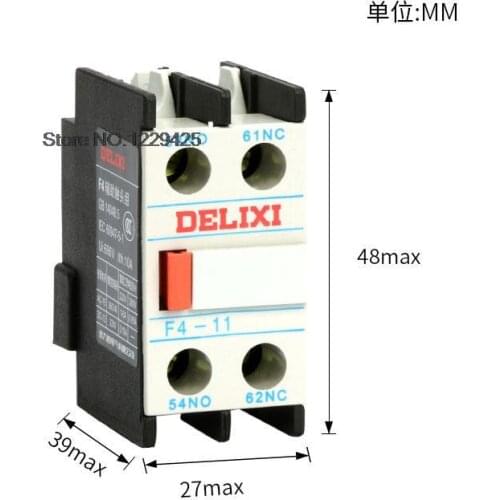 AC Contactor CJX2 F4-11 20 02 22 31 13 40 04 Auxiliary Contact LA1-DN