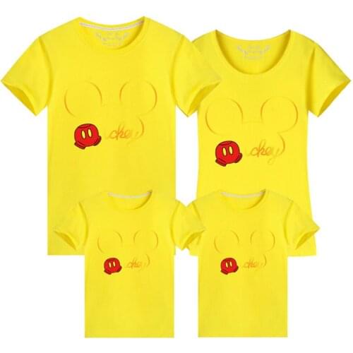 Summer Disney T-shirts Cotton Mickey Cartoons Printing Kawaii Short Sleeve Funny Casual Harajuku Clothes Loose Cozy Girls
