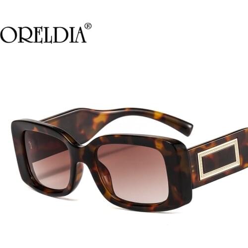 Fashion Small Frame Square Sunglasses Men And Women Famous Designer Sunglasses Europe And America Retro Gradient Color Glasses