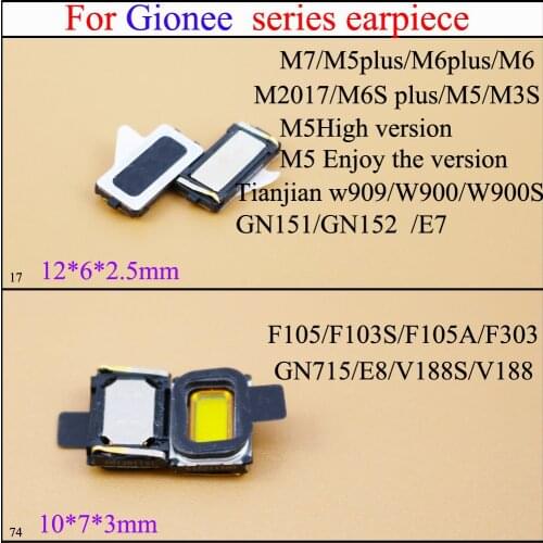 YuXi New Ear Speaker earpieces Replacement for Gionee M7 M5PLUS M6PLUS/ M5 M3S GN151 GN152 E7/F105/F103S/F105A/F303/E8/V188S