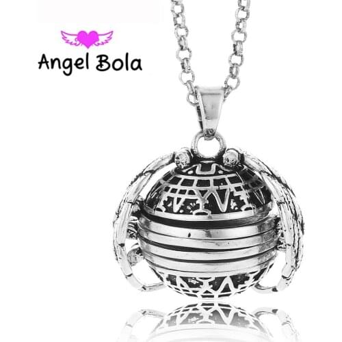 Wholesale LOTS 10PCS Antique color 18mm Four Photo Ball Locket Angel Wing Living Memory Pendant Necklace 30" Chain Jewelry L081