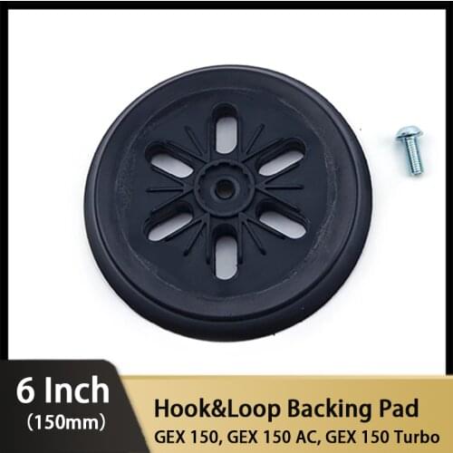 Backing Pad - 6 Inch 6-Hole 150mm Sanding Pad Sander for Hook and Loop Sanding Discs Abrasive Power Tools Accessories