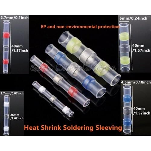 SST Practical Electrical Waterproof Seal Heat Shrink Butt Terminals Solder Sleeve Wire Connectors