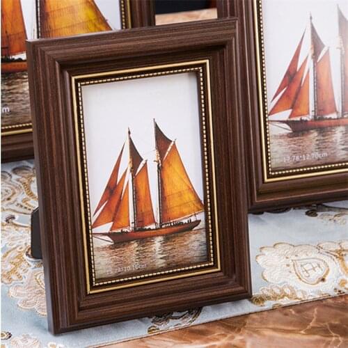 Frames Wall Decor Retro Photo Frame for Home Decoration Birthday Gift Picture Frames Cadre Decoration Murale Pour Salon