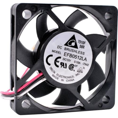Brand new original EFB0512LA 5cm 5010 DC 12V 0.08A 50x50x10mm Support speed monitoring 5cm ultra-thin silent cooling fan