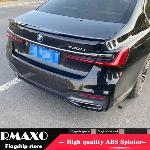 For BMW G12 G11 Spoiler 2016-2020 BMW 7 series 730li 740li 750M 760 lip spoiler ABS Material Car Rear Wing Rear Spoiler