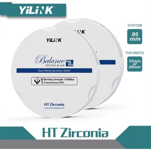 White dental zirconia blocks ST PLUS 95mm dental laboratory zirconia blocks for zirkonzahn dental CAD CAM dental lab