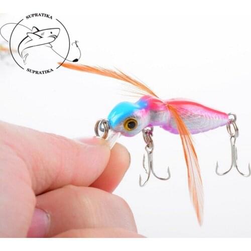 1Pcs Insects Fishing Baits 4.5cm/3.4g Fly Fishing Lures Wobblers Dry Fishing Tackle CrankBait Plastic Pesca Baits Bass