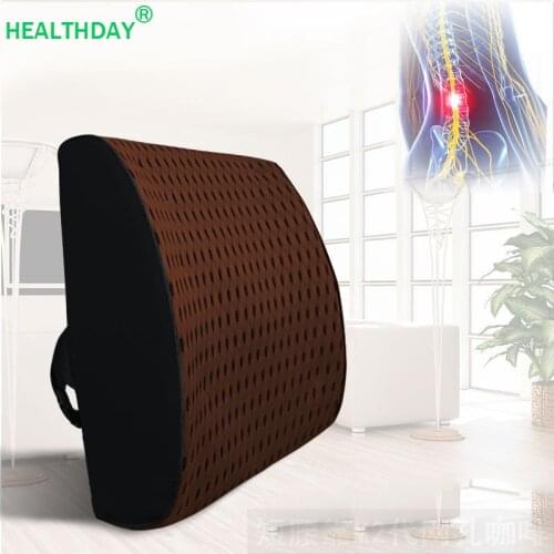 Orthopedic Seat Cushion Memory Foam Lumbar Support Relieve Low Back Pain Office Chair Car Seat Cushion Waist Pad Pillow 1 PC