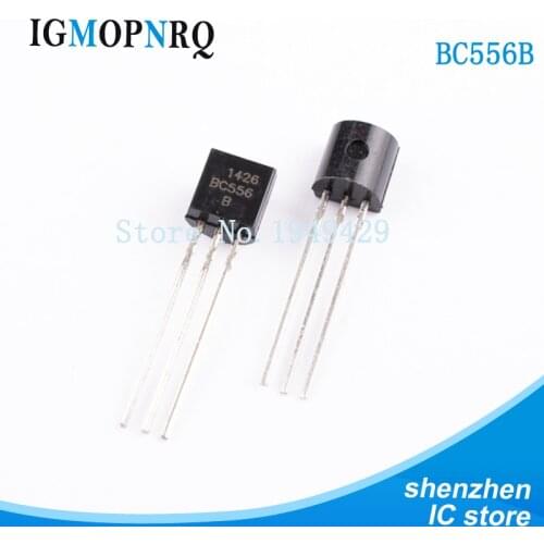 100PCS BC556B BC556 TO-92 PNP 80Vcbo 65 Vceo 800mA 625mW Trans New fast delivery