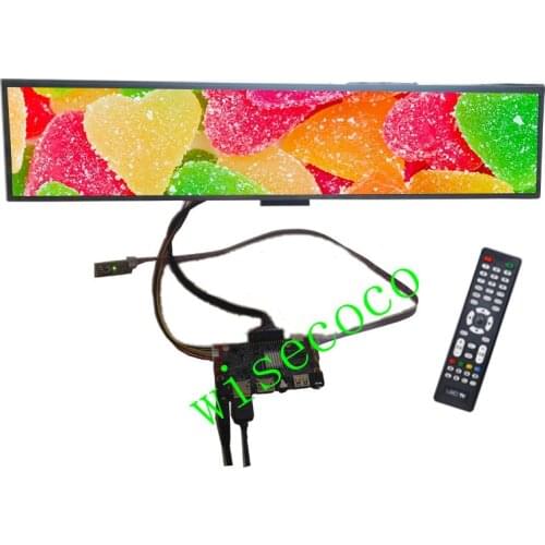 19 Inch Ultra Wide Stretched Bar 1920* 360 LCD Advertising Display Shelf Edge Arcade Cabinet AD Screen DV190FBM-NB0