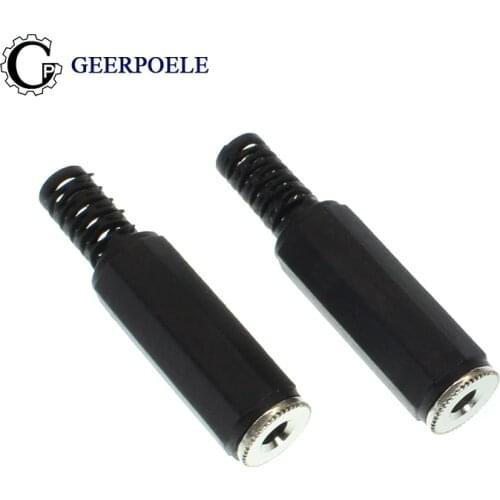 3.5mm Two-channel Audio Connector Female Cold Pressure Socket Welding Jack Electric Adapter DIY Feminino