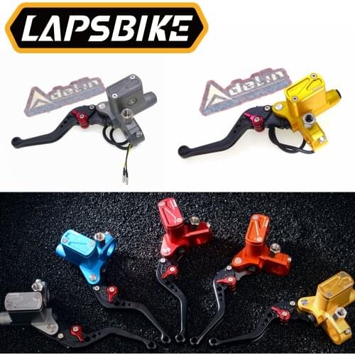 Adelin 12.7mm Motorcycle Brake Clutch Pump Master Cylinder Lever Handle 7/8''/22mm universal For Yamaha Kawasaki Suzuki Honda