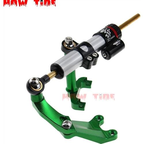 For KAWASAKI ER-6N ER6N ER 6N 2012-2016 Motorcycle Aluminium Steering Stabilizer Damper Mounting Bracket Kit