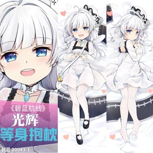 Anime Azur Lane ILLUSTRIOUS Dakimakura 2WAY Hugging Body Pillow Case Cosplay Japanese Game Otaku Pillow Cushion Cover