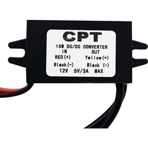 DC 12V to 5V Car Power Converter Dual USB Step Down Voltage Power Supply Output Adapter Auto Protection Car Adapter Accessories