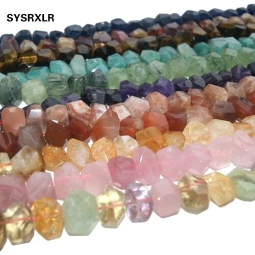 Wholesale Natural Stone Irregular Shape Amethysts Amazon Agates Tiger Eye Beads For Jewelry Making Charm DIY Bracelet Necklace