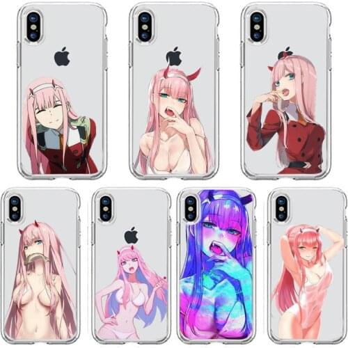 Zero Two Darling in the FranXX Phone Case Transparent soft For iphone 5 5s 5c se 6 6s 7 8 11 12 plus mini x xs xr pro max