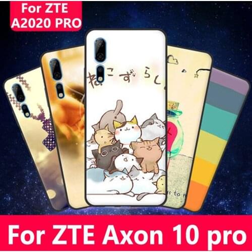 For ZTE Axon 10 pro case cartoon soft silicone TPU phone Case For ZTE A2020 Pro back Cover Axon 10pro Protective Shell fundas