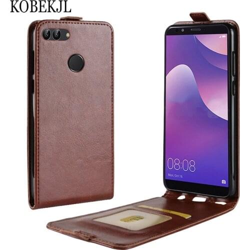 For Huawei Y9 2018 Case Huawei Y9 2018 Case Flip Luxury PU Leather Phone Case For Huawei Y9 2018 Y 9 Y92018 FLA-LX1 Wallet Cover