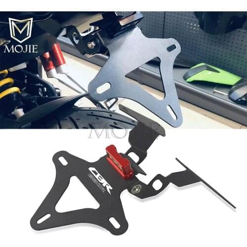 Motorcycle License Plate Holder Tail Tidy Fenders Eliminator Registration Plate LED Light For Honda CBR650R CBR 650 R 2019-2020