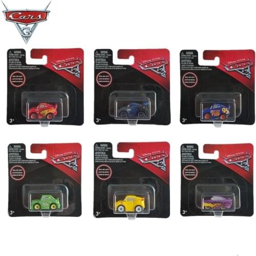 Disney Pixar Cars 3 Mini Size Metal Black Storm Jackson Car Toy Mini Lightning McQueen Speed Sports Car Boy Birthday Gift FKL39