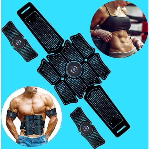 EMS USB Charging Electro Muscle Stimulation Abdominal Stimulator Electroestimulador Trainer Body Slimming Fitness Massage Gym