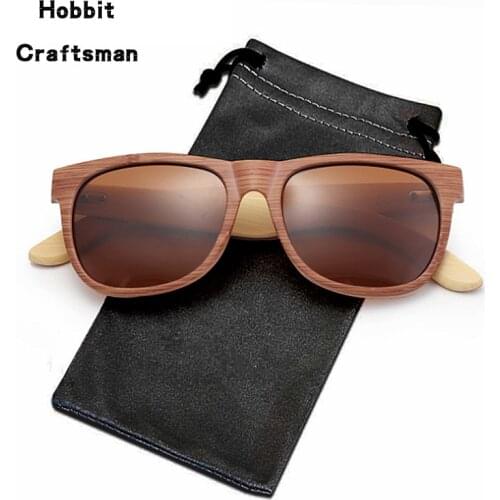 Hot Sale Driver Goggles Bamboo Polarized Sunglasses Men Women 2021 Brand Design Driving Vintage Rectangle Wood Sun Glasses