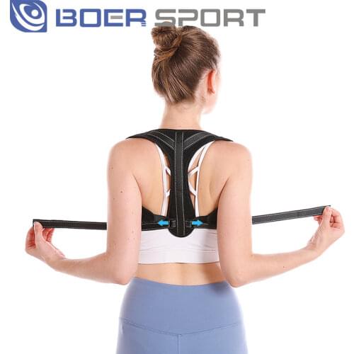 Back Posture Corrector Protective Band Adjustable Humpback Orthosis Braces Straight Back Belt Back Fix Shoulder Corset Support