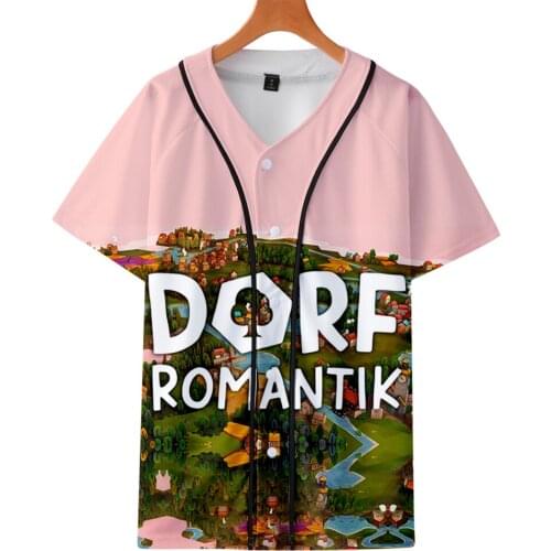 Trend Dorfromantik 3D Baseball T-shirt Women/Men Fashion Summer Short Sleeve Tshirt Hot Sale Streetwear Clothes Kawaii Tops