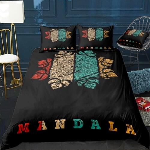 Mandala Bedding Set For Bedroom Soft Bedspreads For Double Bed Home Duvet Cover Quality Quilt Cover+Pillowcasex2