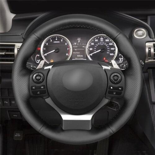 DIY Anti-Slip Wear-Resistant Steering Wheel Cover For Lexus IS200t 2016 2017 IS250 2014 2015 IS300 Car Interior Decoration