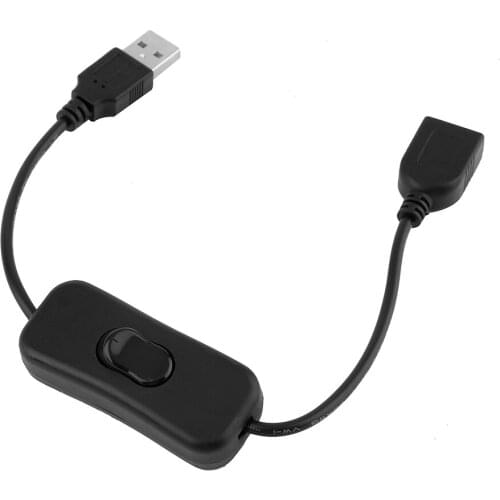 USB Extension Cable New 30cm USB 2.0 A Male to A Female Extension Extender Black Cable With Switch ON OFF Cable Usb Cable