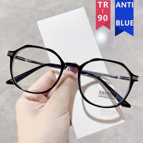 Anti-blue Light Finished Myopia Glasses Women Men Computer Glasses Frame Blue Light Blocking Glasses Optical Spectacle Eyewear