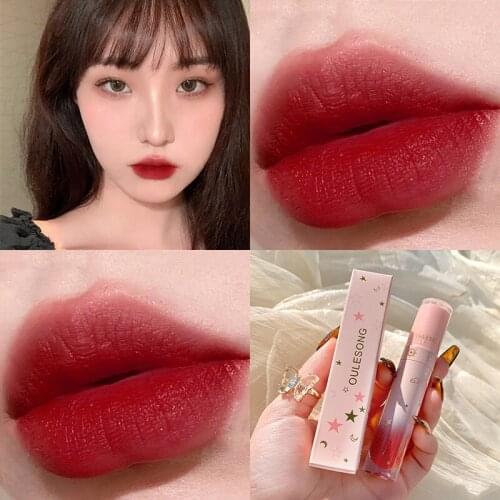 12 Colors Sexy Matte Lipstick Waterproof Long Lasting Velvet Lip Gloss Colorful Moisturizing Lip Glaze Women Makeup TSLM1