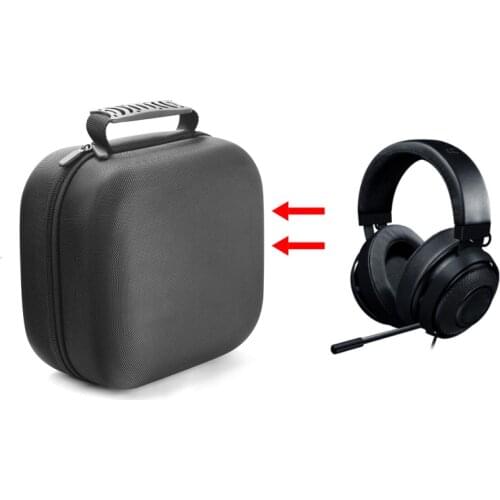 Portable Hard EVA Storage Bag Travel Carrying Cover Case for Razer Kraken Pro V2 Headphones Gaming Headset