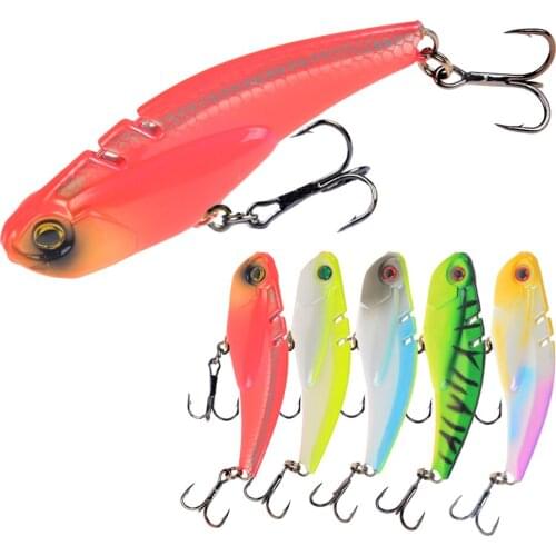 1pcs Sinking VIB Fishing Lure Artificial Hard Bait 70mm 19.8g Pesca Fish Vibration Wobbler Crankbaits Japan Ice Carp Fishing