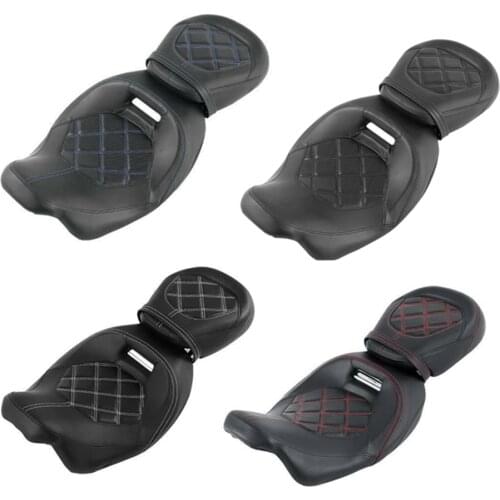 Motorcycle Driver Passenger Seat For Harley Road King Electra Glide Classic Street Glide FLHX Ultra Classic 2009-2020