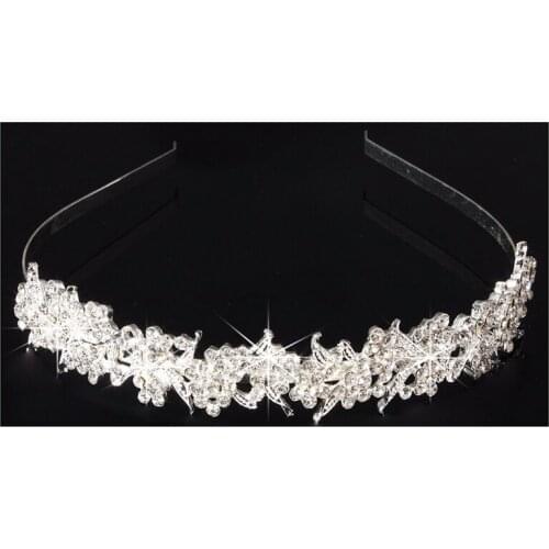 Bridal Wedding Rhinestone Crystal Tiara Crown Hair Band Headband Prom Pageant